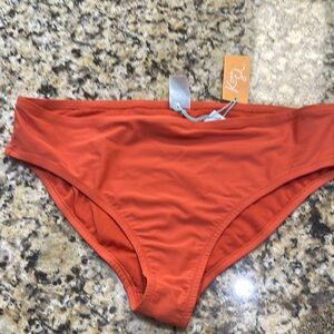 Kona Sol Bold Orange Bikini Bottom